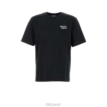 26SS Maison Kitsune MK 핸드라이팅 컴포트 T 셔츠 MM00126KJ7025O197 TP57