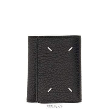 26FW 마르지엘라 지퍼 컴팩트 트라이폴드 지갑 SA3UI0010 P4455T8013 BLACK