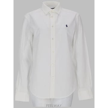 26FW 폴로 랄프로렌 블라우스 셔츠 211891376 001WHITE