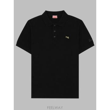 26FW 겐조 폴로 티셔츠 FG65PO1594PU 99J BLACK