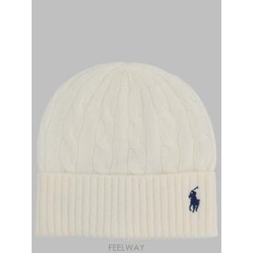 26FW 폴로 랄프로렌 비니 455981442 003CREAM IVORY