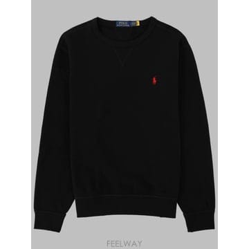 26FW 폴로 랄프로렌 포니 로고 자수 맨투맨 710766772 001POLOBLACK