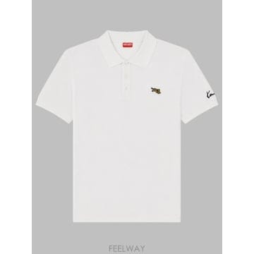 26FW 겐조 폴로 티셔츠 FG65PO1594PU 02 WHITE