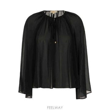 25SS 마이클코어스 블랙 polyester 블라우스 MR540R07R3001 TP577188225