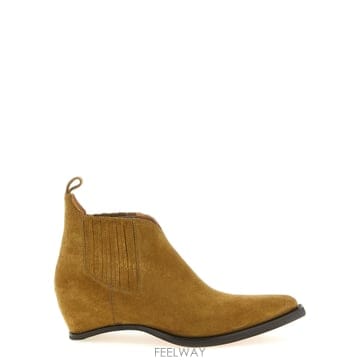 26SS 메종마르지엘라 Western Chelsea 힐 Less 앵클 부츠 S97WU0080P7678T228