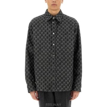 26FW 구찌 리버서블 셔츠 766142 XDC881180 CHARCOAL