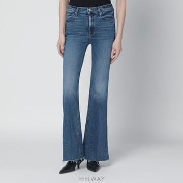 26SS MOTHER Doozy Sneak Fray flared jeans 113151726COLPS TP5