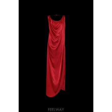 26FW 메종마르지엘라 Satin 드레스 with a slit S51DG0007M36047309 TP5764