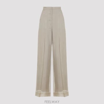 26SS 막스마라 막스마라 Pianoforte Olivi Organza 팬츠 2611131044600001