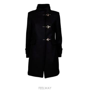 26FW 페이 코트 NAW50533010 YMVB999 NERO