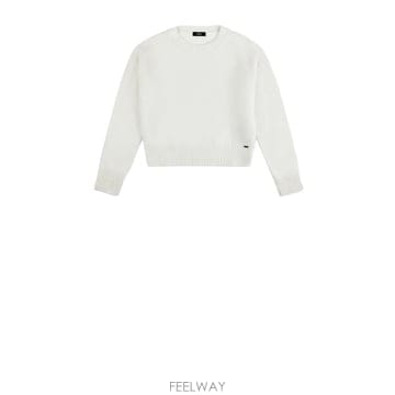26FW 페이 스웨터 NMWC1536020 ZJEB008 BIANCO LANA