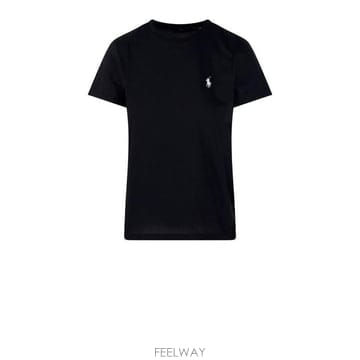 26SS 폴로 랄프로렌 클래식 핏 포니 로고 자수 티셔츠 211 B14605 033 Polo black