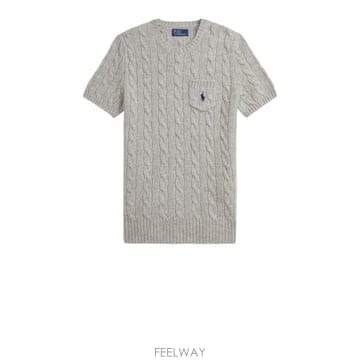 26FW 폴로 랄프로렌 스웨터 211A92271 001 SOFT GREY MELANGE