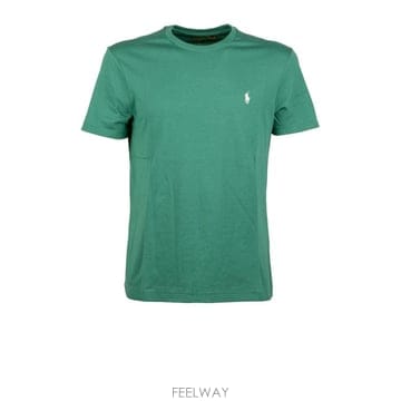 26SS 폴로 랄프로렌 포니로고 자수 반팔 티셔츠 710 671438 422 ANTIQUE GREEN CRE