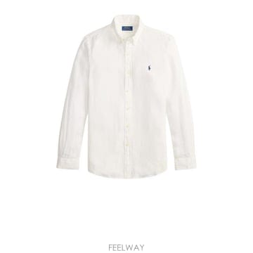 26SS 폴로 랄프로렌 긴팔 셔츠 710 968915 505 White