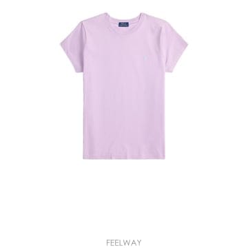26SS 폴로 랄프로렌 클래식 핏 포니 로고 자수 티셔츠 211 B14605 015 LIGHT MAUVE