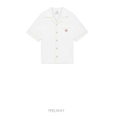 26SS 카사블랑카 숏팬츠 M SS26 SH 085 01 WHITE