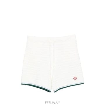 26FW 카사블랑카 숏팬츠 MPF26KW1441 01 WHITE
