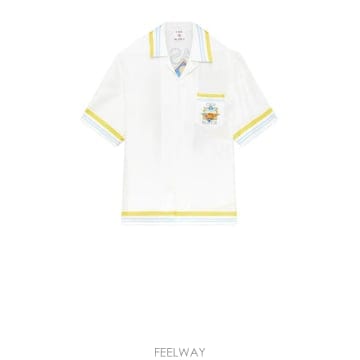 26SS 카사블랑카 반팔 셔츠 M SS26 SH 003 04 FLOWER COU