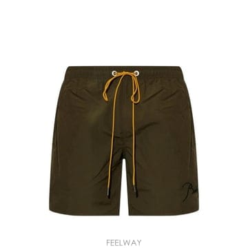 루드 스윔팬츠 모스 그린 블랙