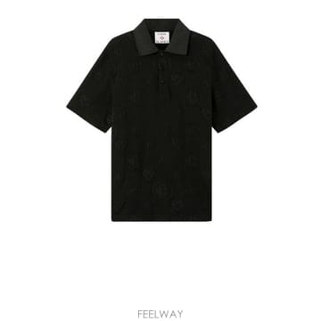 26FW 카사블랑카 폴로 티셔츠 MPF26JTP467 01 APPLIQUE MONOGRAM