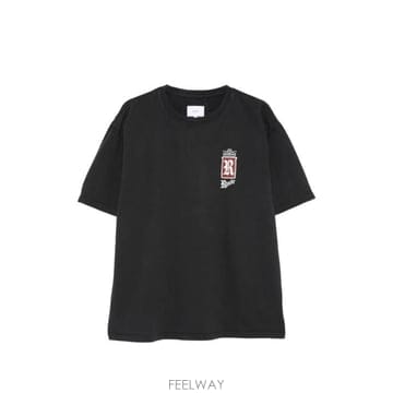 26SS 루드 반팔 티셔츠 RHSS26TT07012 3159 VINTAGE BLACK WHITE RED