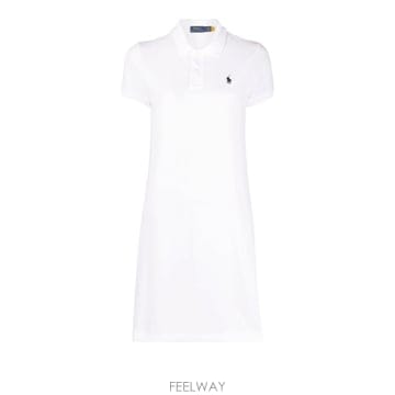 26SS 폴로 랄프로렌 미디 원피스 211799490 017 WHITE