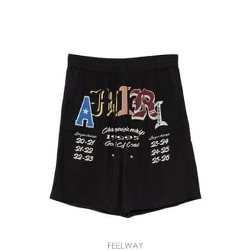 아미리 드로스트링 쇼츠 블랙