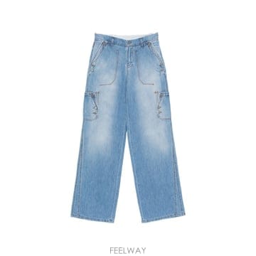 26SS 에르마노설비노 Jeans In 블루 데님 With Flap Patch Pockets D487P303