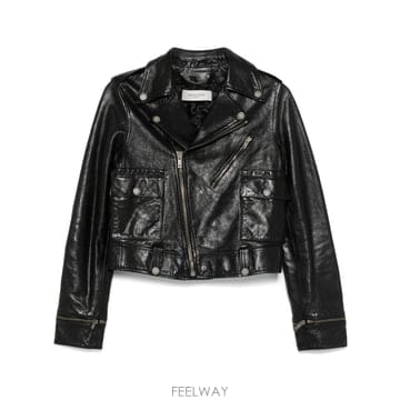 26SS 골든구스 블랙 레더 자켓 GWP02137P00119590100 TP577073877