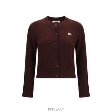 26FW 메종키츠네 베이비 폭스 램스울 피티드 가디건 PW00506 KT10060553 BROWN