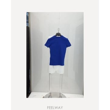 26FW 셀린느 반팔 티셔츠 RX0SU3O24 GGK4 ROYAL BLUE