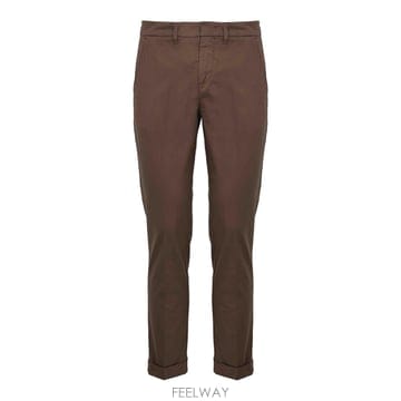 26SS FAY Capri trousers with 브라운 turn 업 NTM8652187TGURS612 T