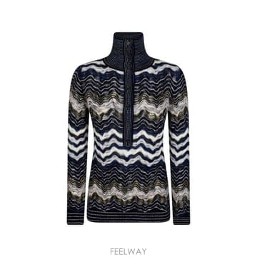 26FW 미소니 폴로 티셔츠 DS26WN0C BK01KLS72RK NAVY
