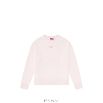 디젤 로고 울 블렌드 스웨터