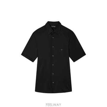 26FW 엠포리오 아르마니 반팔 셔츠 EM004603 AF10017UC001 BLACK