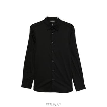 26FW 엠포리오 아르마니 긴팔 셔츠 EM005123 AF23800UC001 BLACK