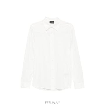 26FW 엠포리오 아르마니 긴팔 셔츠 EM004604 AF10017U0003 WHITE