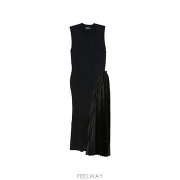 26FW 엠포리오 아르마니 미디 원피스 EW005144 AF30197FC006 BLACK