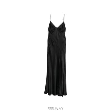 26FW 알베르타 페레티 롱 원피스 0422 66270555 BLACK