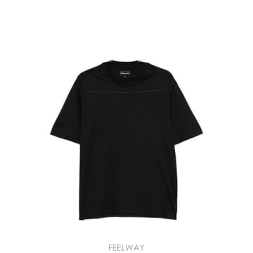 26FW 엠포리오 아르마니 반팔 티셔츠 EM006779 AF28078UC001 BLACK