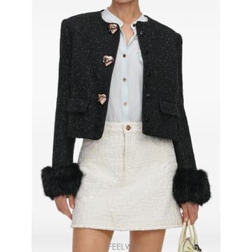26FW 셀프 포트레이트 수트 자켓 AW26 131J B BLACK