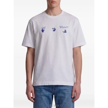 26FW 오프화이트 반팔 티셔츠 OMAA120F26JER0 1810 WHITE