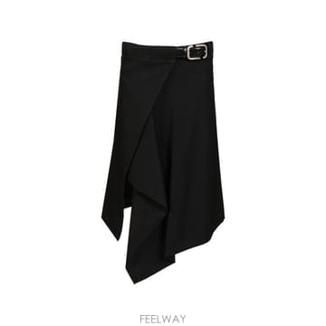 26FW 디 아티코 미디 스커트 261WCS00313 WWW065AA100 BLACK