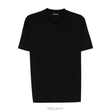 26SS 엠포리오 아르마니 반팔 티셔츠 EM004593 AF10762FC302 BLACK