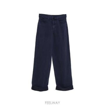 엠포리오 아르마니 린넨 블렌드 트라우저 블루
