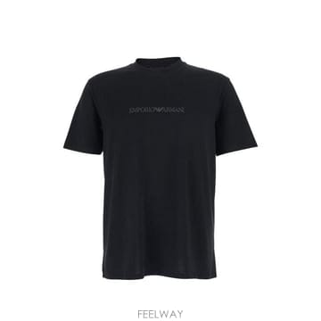 26SS 엠포리오 아르마니 반팔 티셔츠 EM004583 AF13669MC540 BLACK