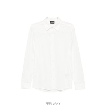 26SS 엠포리오 아르마니 긴팔 셔츠 EM004604 AF10017U0003 White