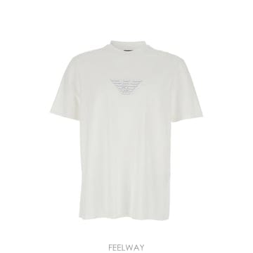 26SS 엠포리오 아르마니 반팔 티셔츠 EM004583 AF13669M0306 WHITE