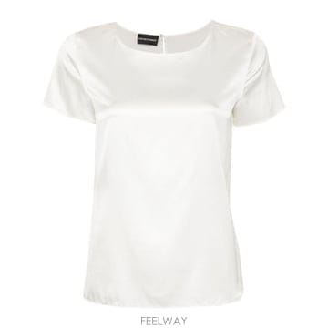 26SS 엠포리오 아르마니 민소매 티셔츠 8N2K15 2NXXZ0101 WHITE